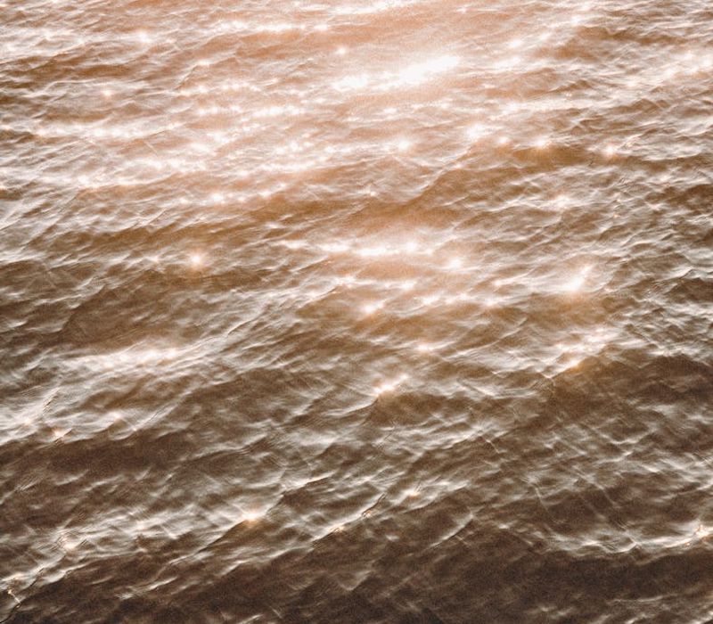 Abstract image of golden sound waves representing tranquility and peace.